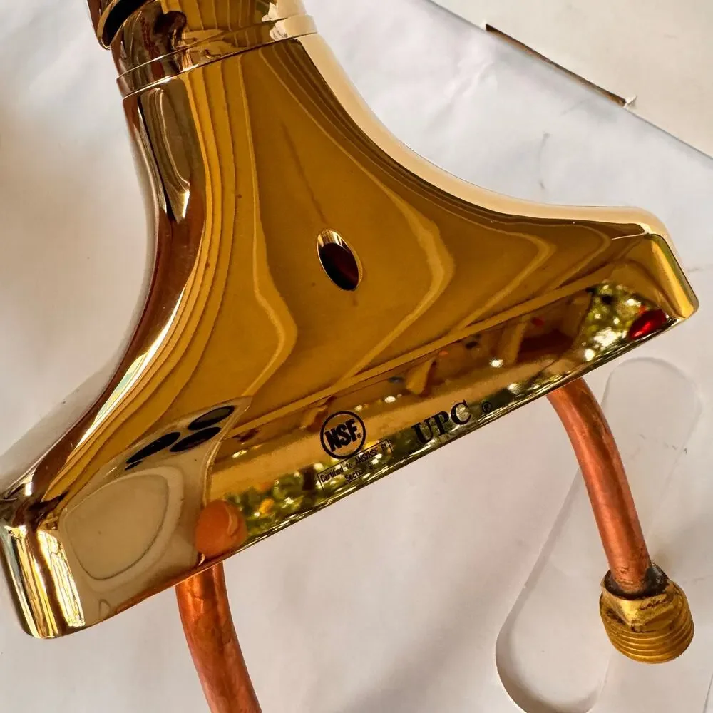 Oakbrook Collection Single Handle Bathroom Faucet Brass New Open Box